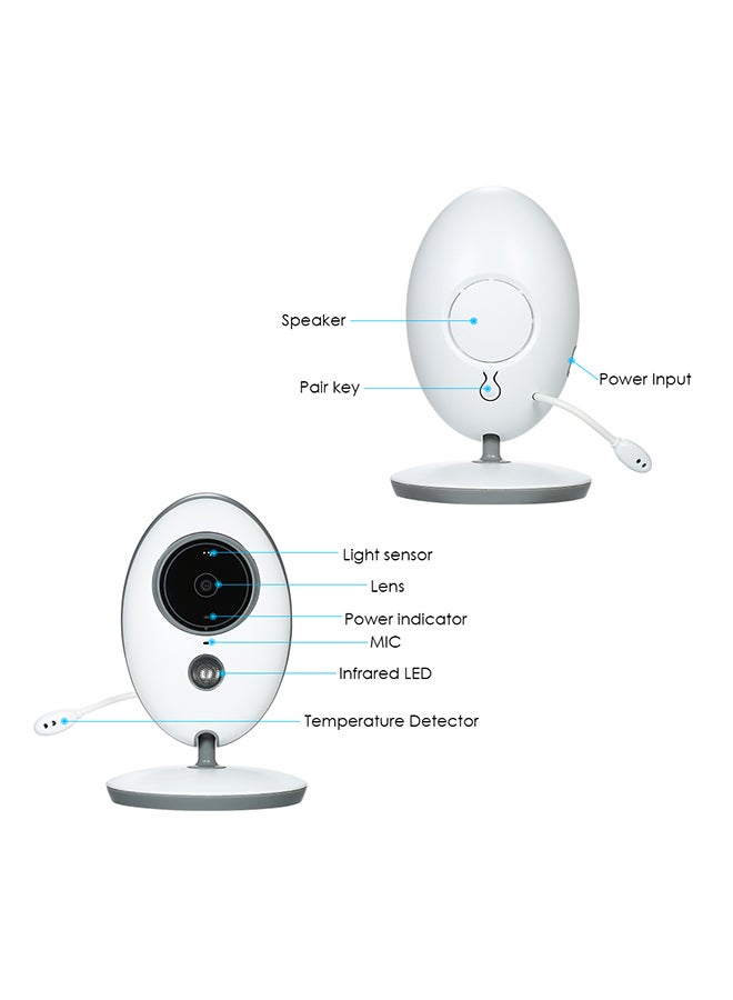 Generic 2.4 inches Color LCD Wireless Digital Baby Monitor With Infrared Night Vision Two-way Talkback  - Image 4