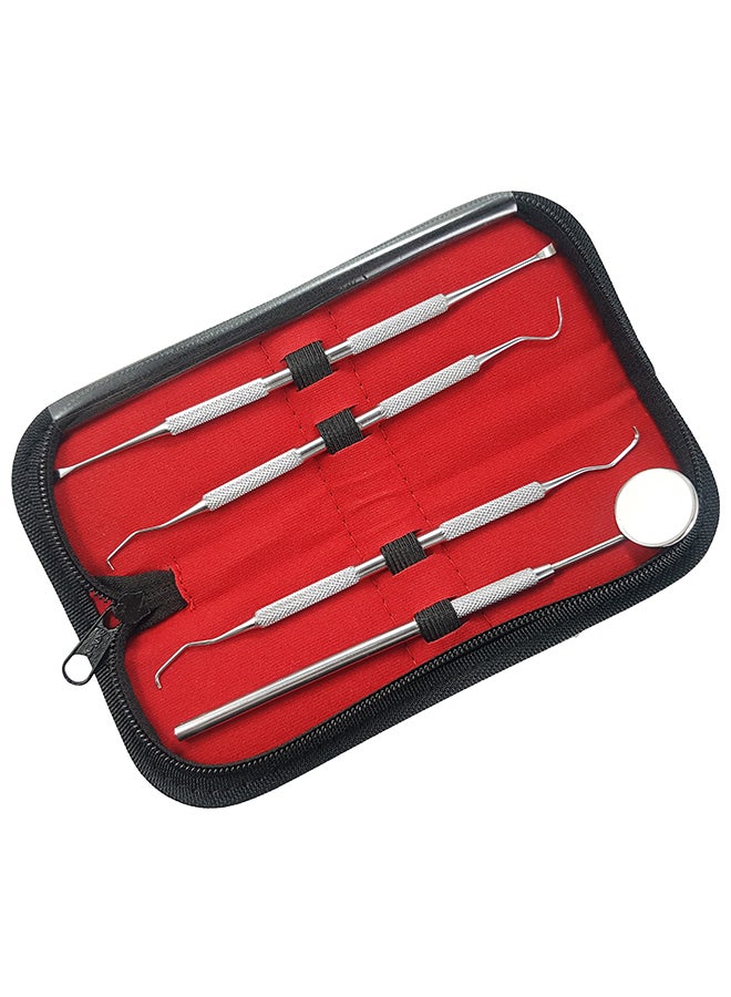 Tips & Toes 4-Piece  Oral Care Set Silver 17cm  - Image 2