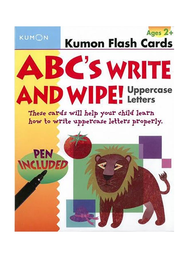 ABC's Write and Wipe!: Uppercase Letters [With Pen] Paperback English by Kumon Publishing - 2006 