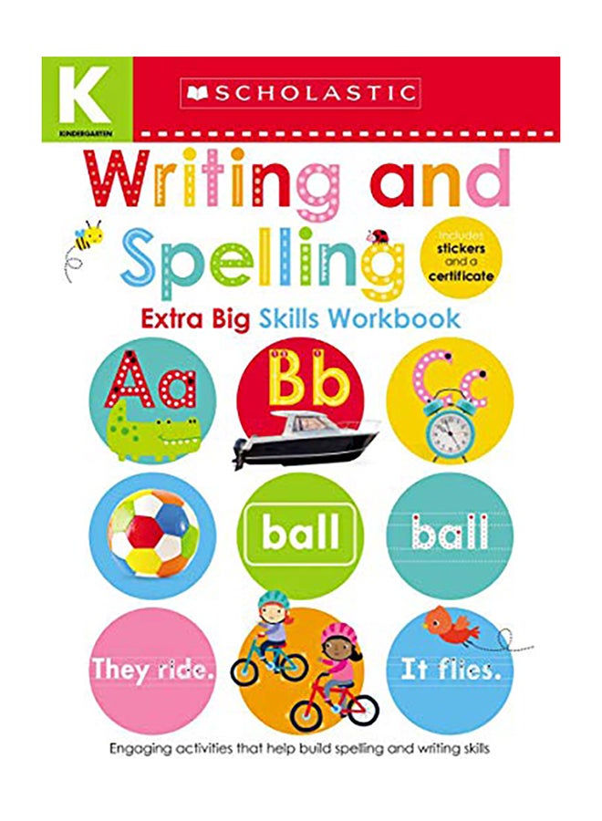 كتاب العمل الكبير لمهارات رياض الأطفال: الكتابة والهجاء (تعلم مبكر من سكولستيك)