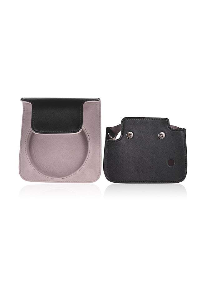 ANDOER Protective PU Leather Case With Adjustable Strap For Fujifilm Instax Square SQ6 Black - Image 2