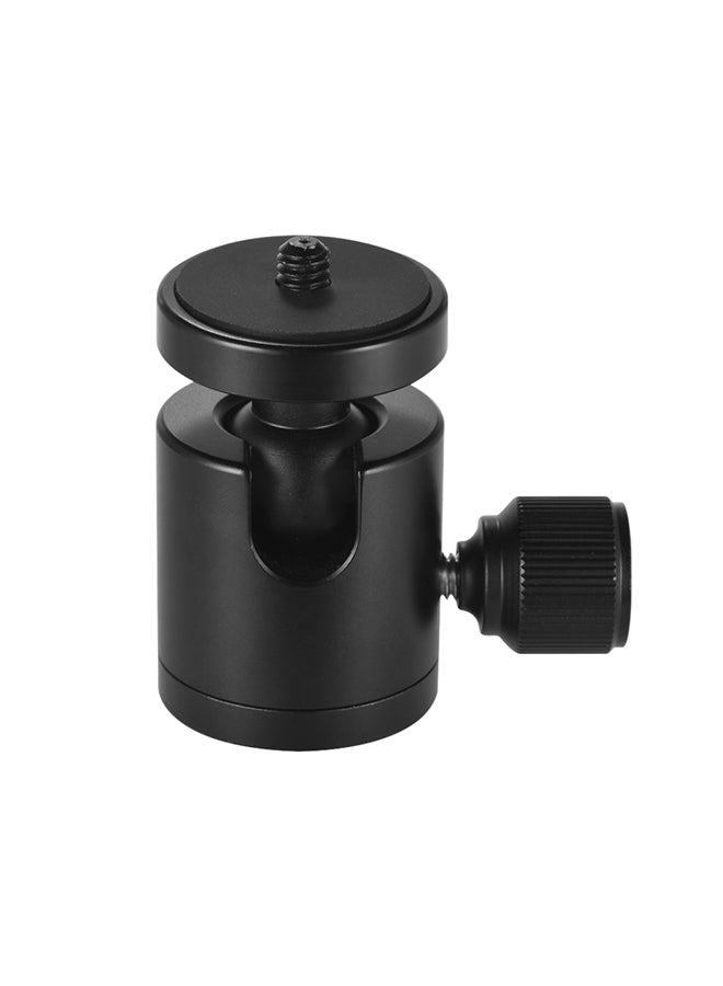 Mini Tripod Ball Head Mount With 1/4 Inch Thread For Tripod Black - Image 1