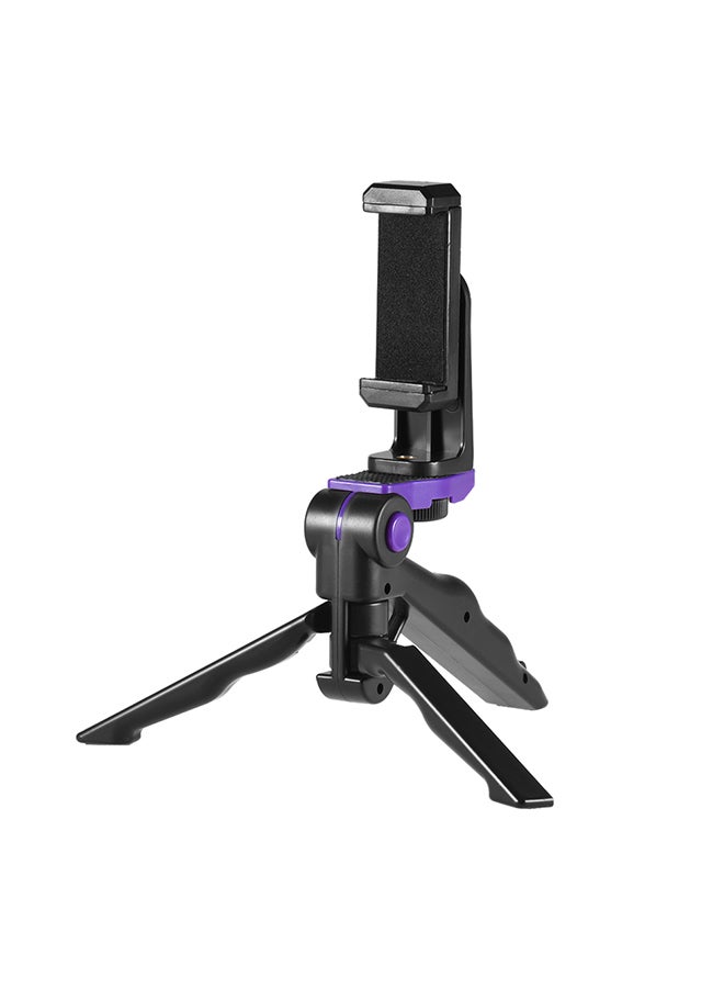Generic Handheld Grip Stabilizer Tripod Stand Black/Purple  - Image 3