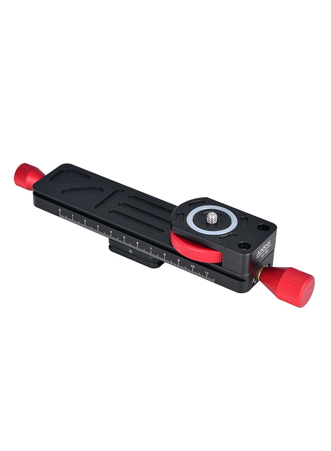 ANDOER 2-Way Focusing Slider Tripod Head Black/Red - Image 1