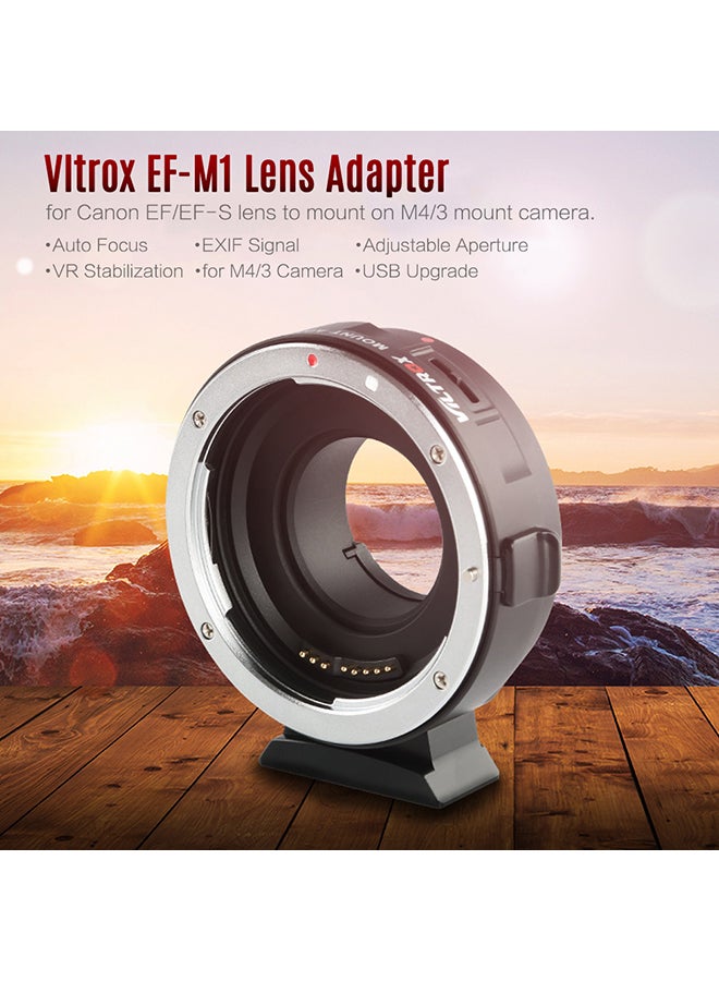 EF-M1 Lens Mount Adapter Ring For Canon Black/Silver - v1557826784/N24648908A_3