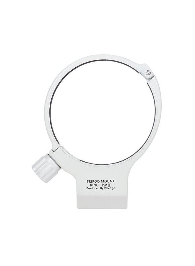Tripod Collar Mount Lens Ring White  - Image 1