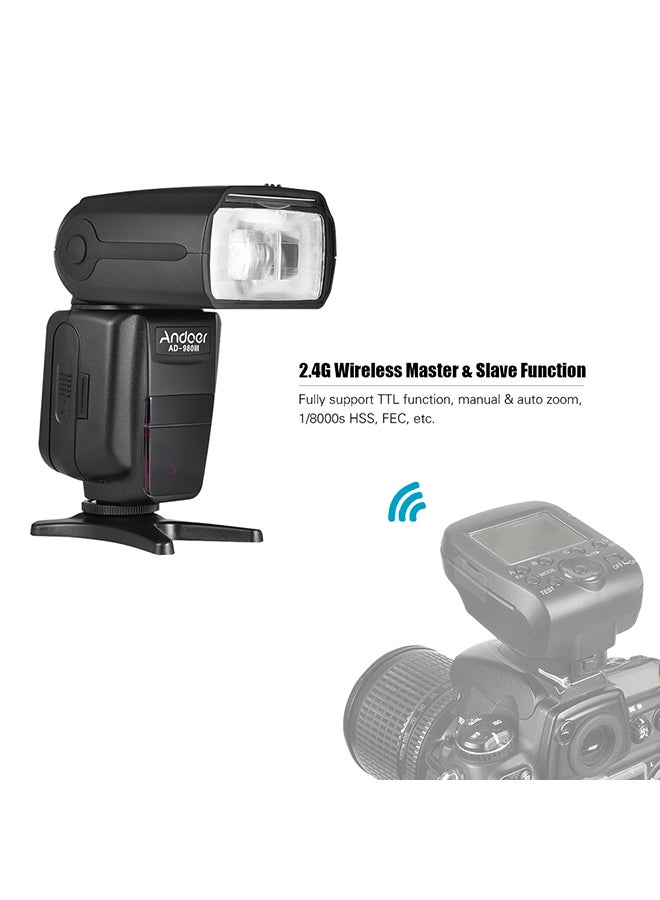 ANDOER Wireless Flash System With Manual And Auto Zoom For Nikon Series Cameras Black  - Image 2