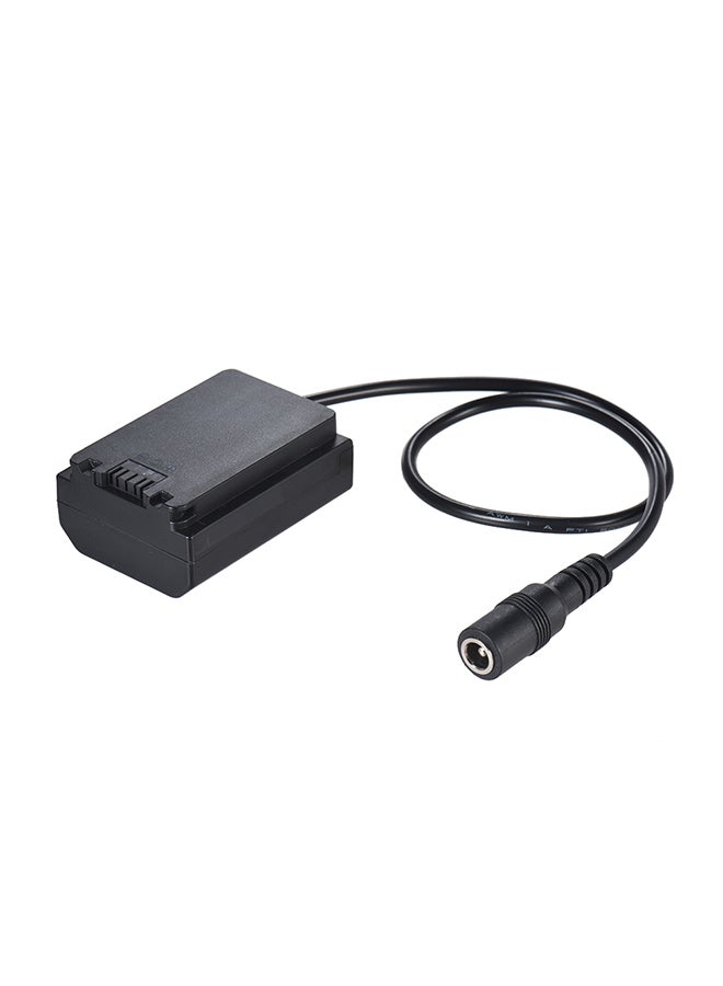 ANDOER Battery USB Coupler Cable For Sony Camera Black - Image 1