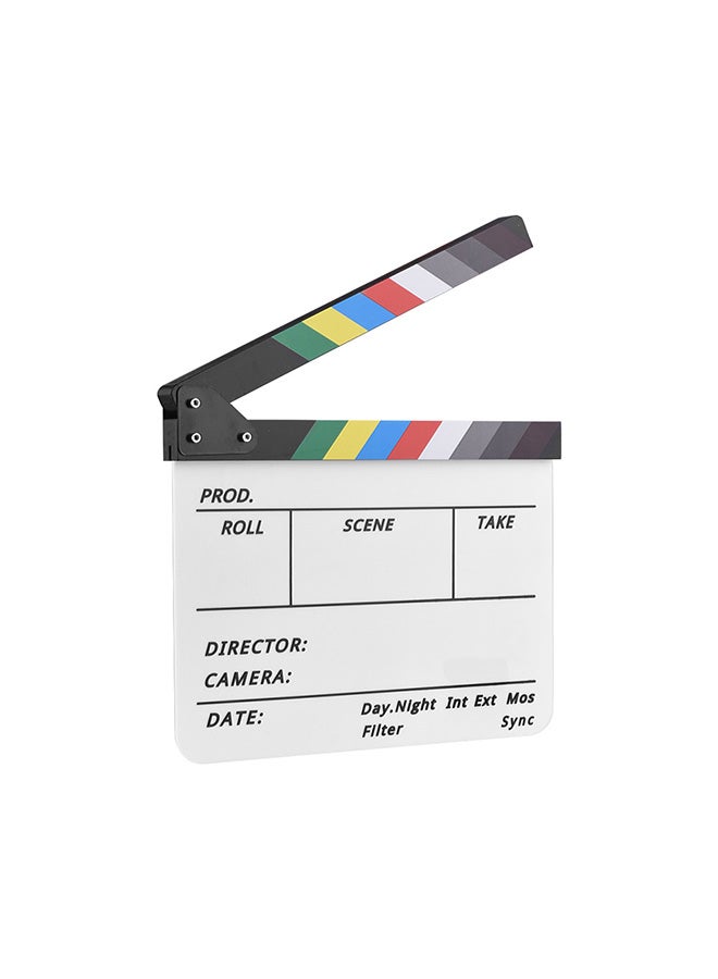 Generic Cut Scene Clapper Board Slate With Marker Pen Multicolour  - Image 3