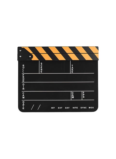 Cut Scene Clapper Board Slate With Marker Pen Multicolour