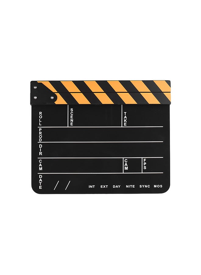 Generic Cut Scene Clapper Board Slate With Marker Pen Multicolour  - Image 1