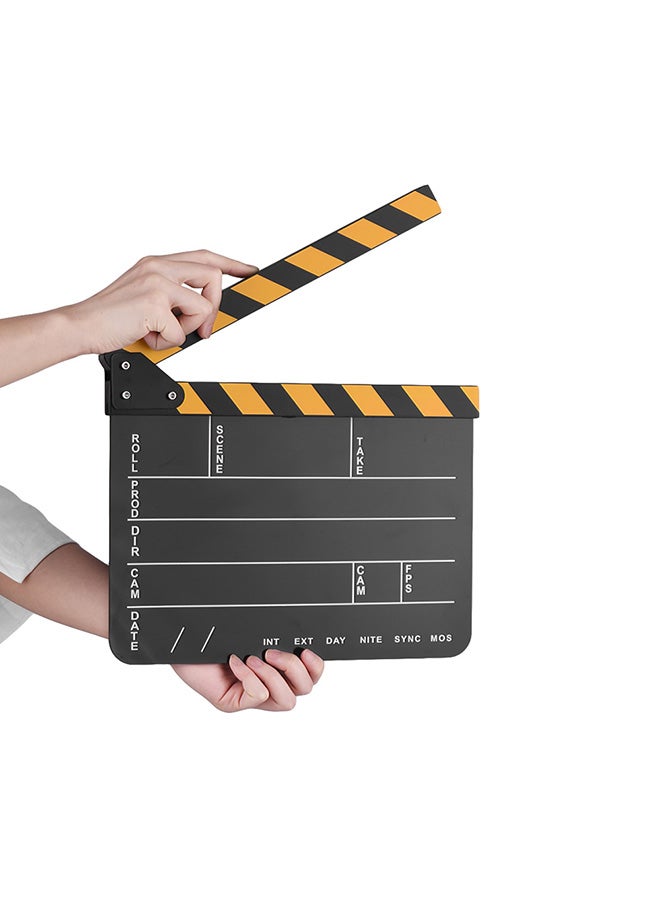 Generic Cut Scene Clapper Board Slate With Marker Pen Multicolour  - Image 2