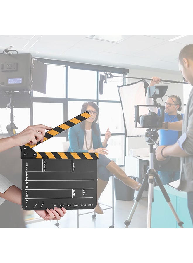 Generic Cut Scene Clapper Board Slate With Marker Pen Multicolour  - Image 3