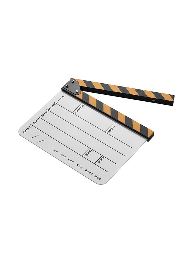 Generic Cut Scene Clapper Board Slate With Marker Pen Multicolour  - Image 1