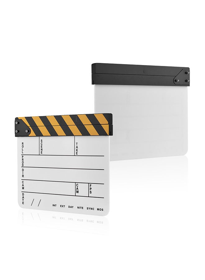 Generic Cut Scene Clapper Board Slate With Marker Pen Multicolour  - Image 2