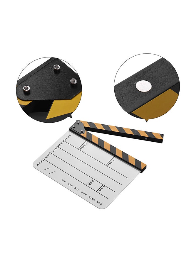 Generic Cut Scene Clapper Board Slate With Marker Pen Multicolour  - Image 3