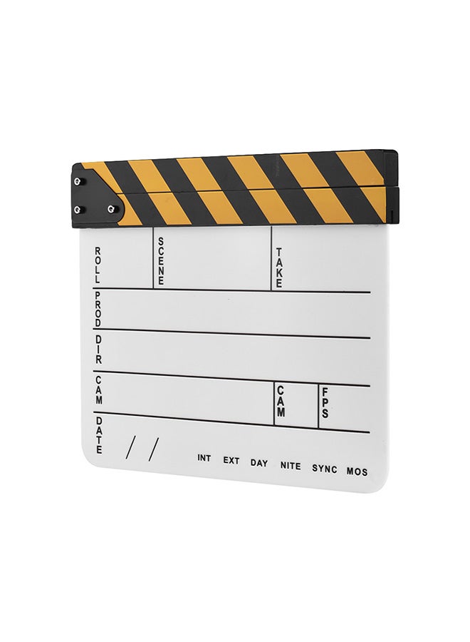 Generic Cut Scene Clapper Board Slate With Marker Pen Multicolour  - Image 4