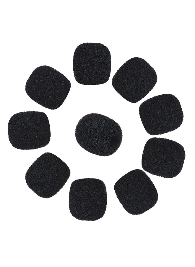 ANDOER 10-Piece Lapel Headset Microphone Windscreen Foam Cover D54341 Black  - Image 3