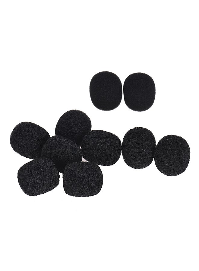 ANDOER 10-Piece Lapel Headset Microphone Windscreen Foam Cover D54341 Black  - Image 4