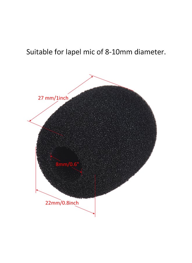 ANDOER 10-Piece Microphone Foam D5433-11 Black  - Image 3