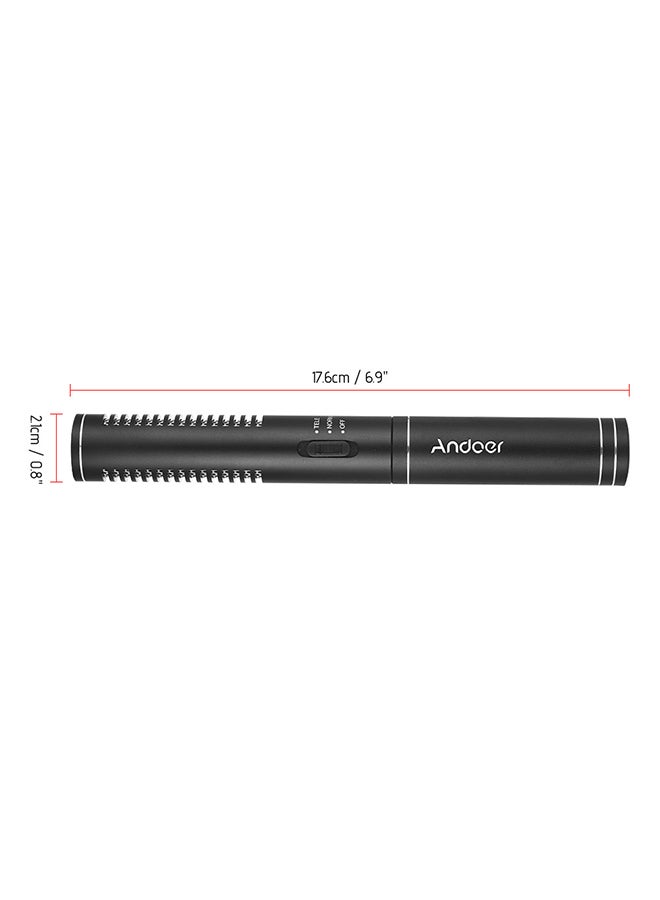 ANDOER Microphone Shotgun D52461 Black  - Image 3
