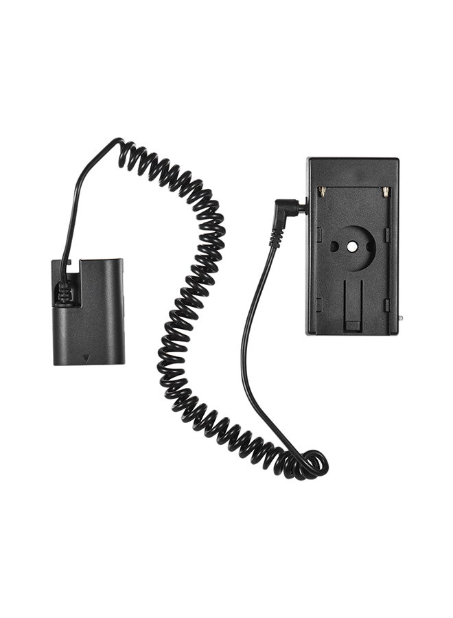 ANDOER Battery Plate Adapter With Spring Cable For Canon EOS Series Black  - Image 1