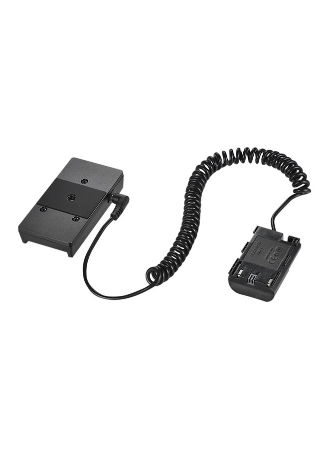 ANDOER Battery Plate Adapter With Spring Cable For Canon EOS Series Black  - Image 2