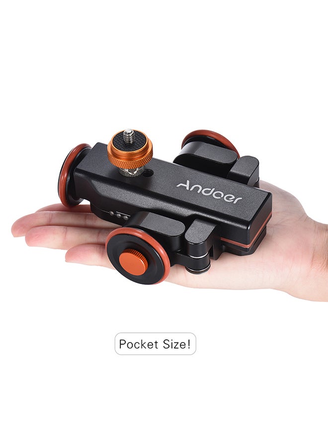 ANDOER 1800.0 mAh 3-Wheel Pulley Car Slider Rolling Skater Black/Orange  - Image 3
