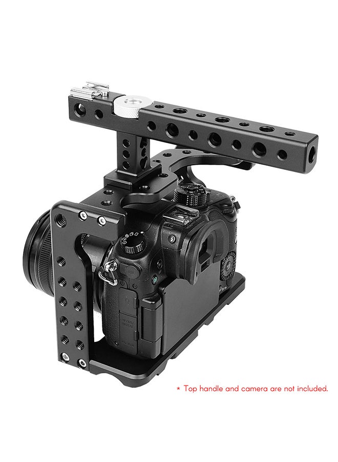 Video Camera Cage Stabilizer For Panasonic GH5/GH4 Black  - Image 3