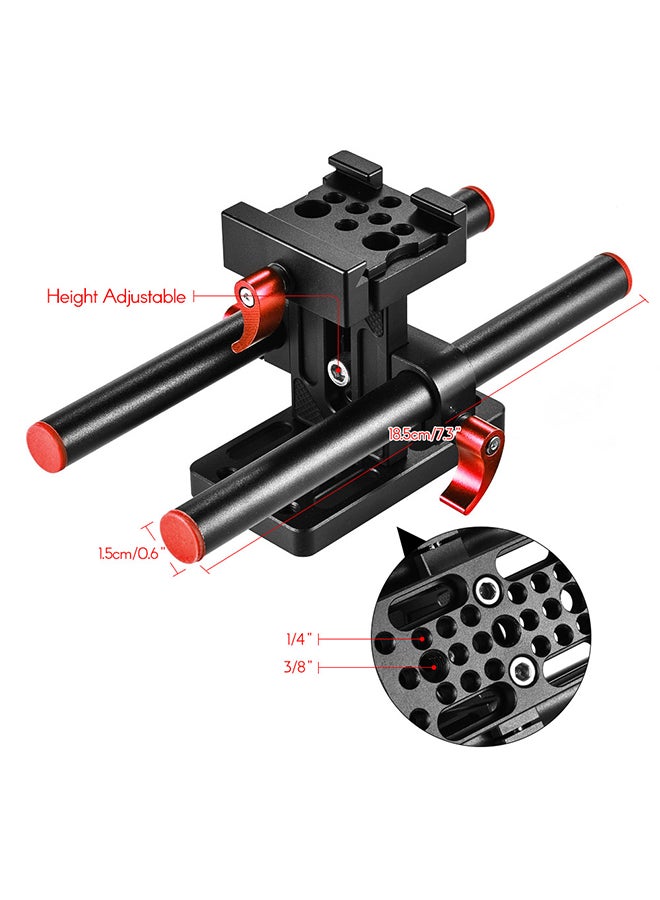 ANDOER Camera Cage Kit For Sony A6500 Black/Red  - Image 3