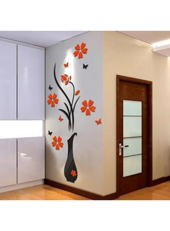 Bluelans Removable 3D Vase Flower Tree Wall Stickers Multicolour 80 X40cm  - Image 2