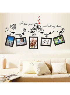 Bluelans Love Birds Photo Frame Art Wall Stickers Black 45 x 60centimeter  - Image 1