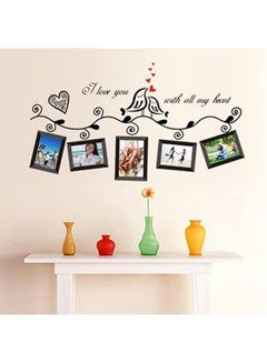 Bluelans Love Birds Photo Frame Art Wall Stickers Black 45 x 60centimeter  - Image 2