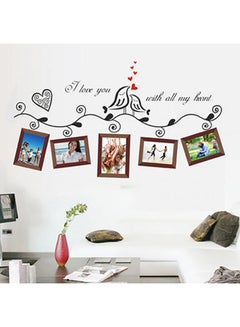 Bluelans Love Birds Photo Frame Art Wall Stickers Black 45 x 60centimeter  - Image 3