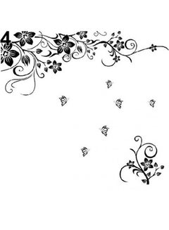 Bluelans Street Lamp Butterflies Flower Vase Home Room Wall Art Decal Mural Sticker Multicolour  - Image 1