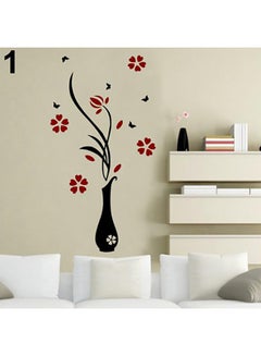 Bluelans Street Lamp Butterflies Flower Vase Home Room Wall Art Decal Mural Sticker Multicolour  - Image 1