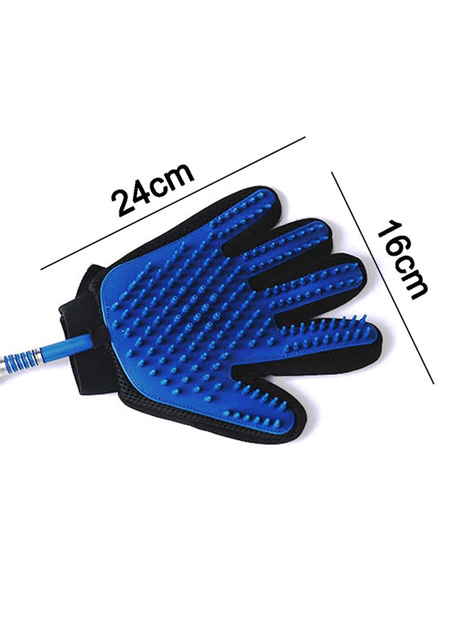 Generic Pet Bathing Glove Tool Blue 24x16cm  - Image 3