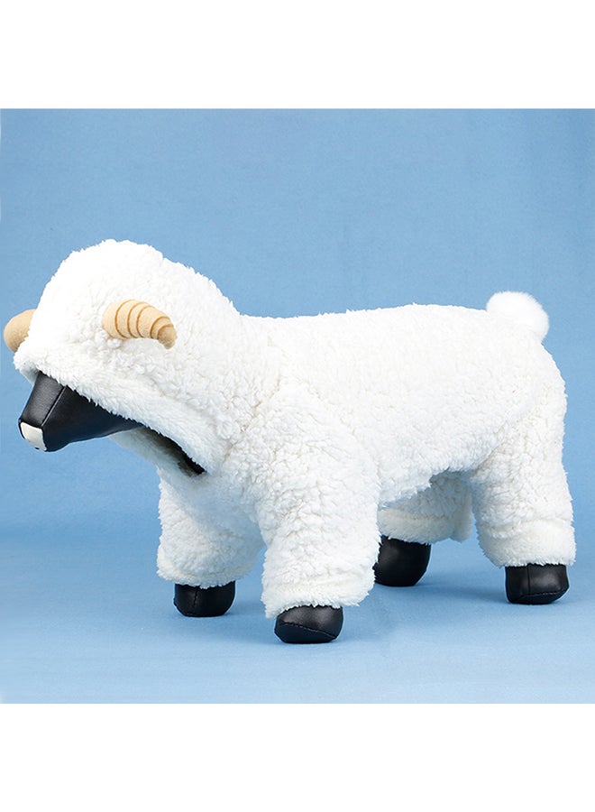 Soft Hoodie Coat For Dogs White