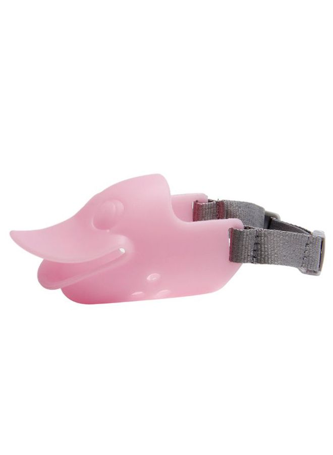 Anti Bite Dog Mouth Mask With Adjustable Belt Pink