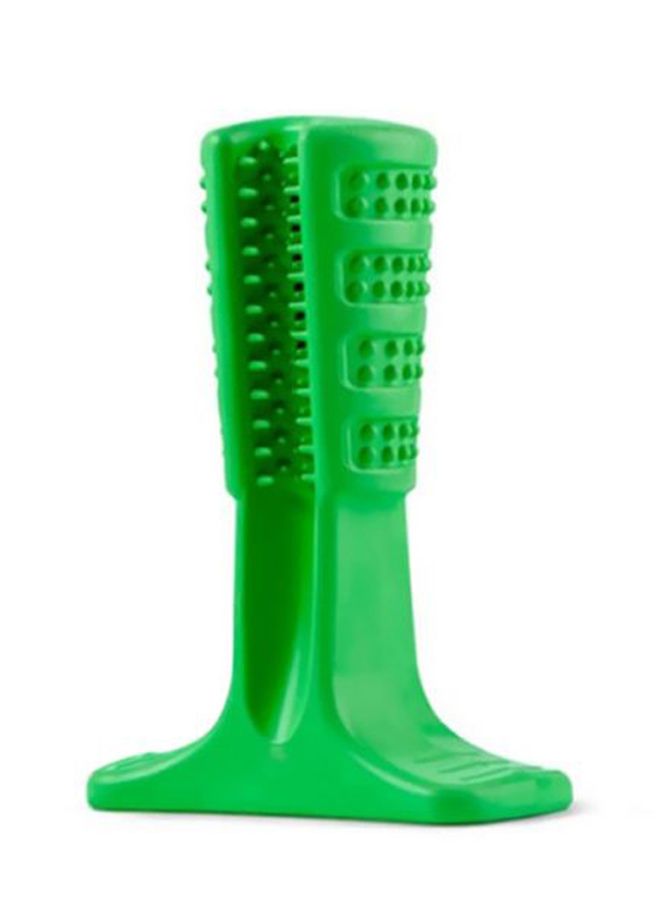 Bristly Dog Toothbrush Cleaning Bushy Bite Green
