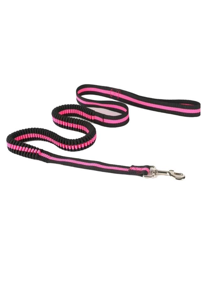 Retractable Dog Running Lead Rope Pink/Black