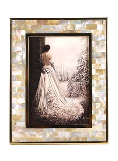 TOOARTS Photo Frame With Golden Shell Multicolour 7.5 X 0.4 X 9.4inch  - Image 1