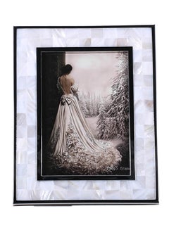 Photo Frame With White Shell Multicolour 7.5 X 0.4 X 9.4inch