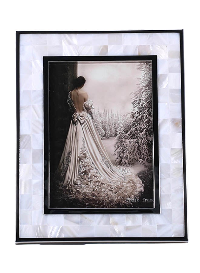 TOOARTS - Photo Frame With White Shell Multicolour 7.5 X 0.4 X 9.4inch - Image 1