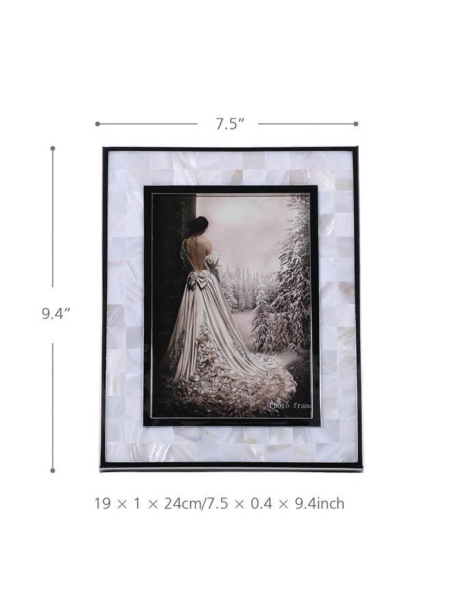 TOOARTS - Photo Frame With White Shell Multicolour 7.5 X 0.4 X 9.4inch - Image 1