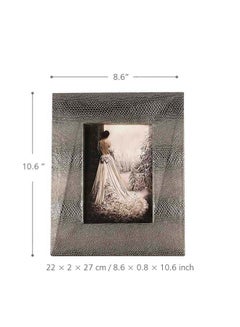 TOOARTS Photo Frame With Snakeskin Texture Multicolour 8.6 X 0.8 X 10.6inch  - Image 2