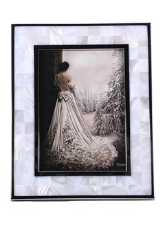 Photo Frame With White Shell Multicolour 6.4 X 0.4 X 8.3inch