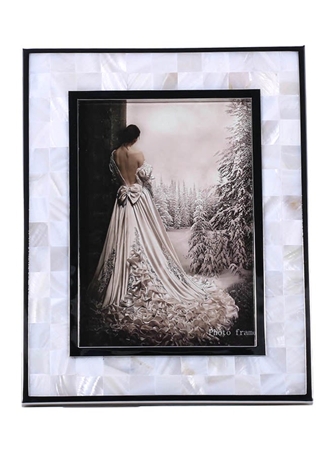 TOOARTS - Photo Frame With White Shell Multicolour 6.4 X 0.4 X 8.3inch - Image 1