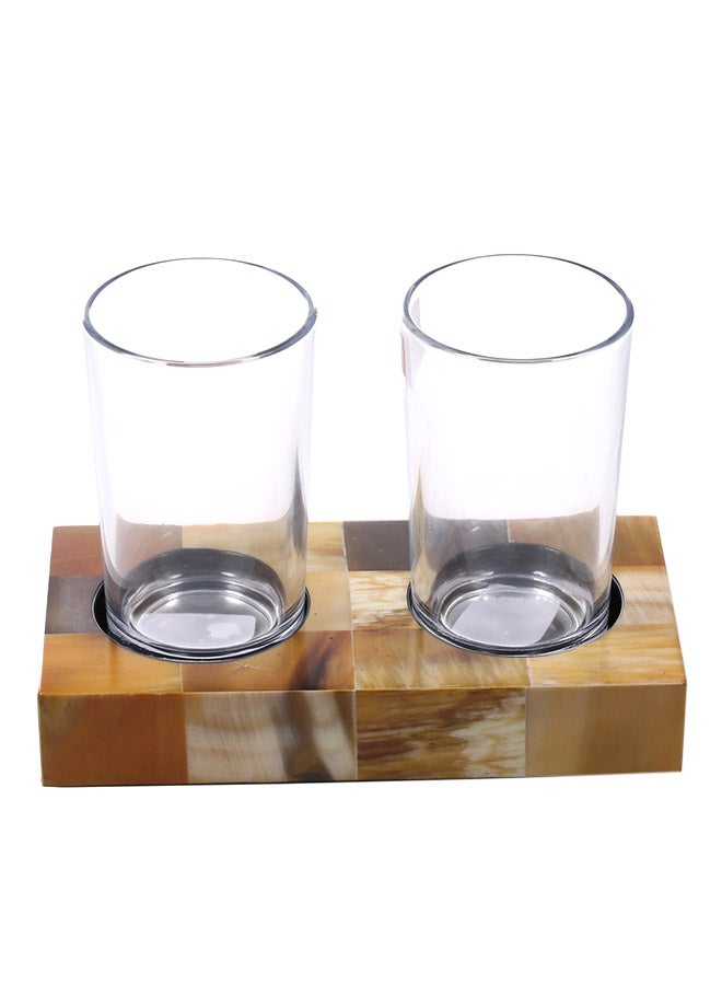 توراتس حامل أكواب بتصميم خطوط متقاطعة متعدد الألوان 1400جرام - Image 1