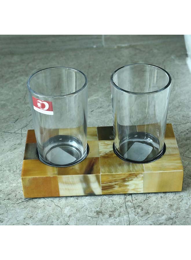 توراتس حامل أكواب بتصميم خطوط متقاطعة متعدد الألوان 1400جرام - Image 3